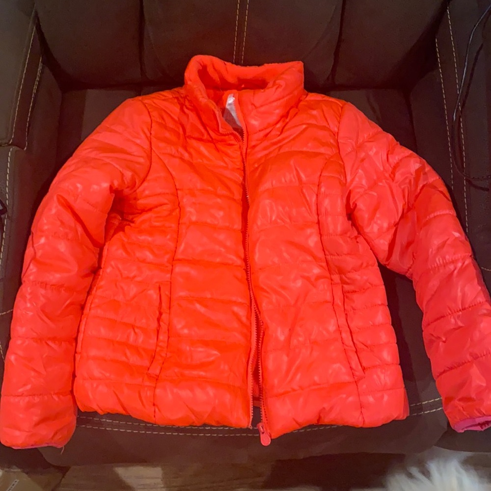 Girl Justice puffy jacket, very bright and pretty!